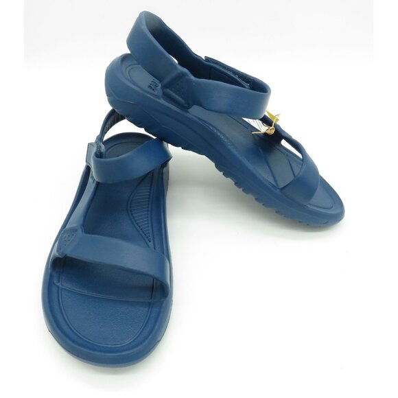 Teva Hurricane Drift Sandals Blue Size 5 Water-Ready Hook Loop Straps NEW - Picture 7 of 8